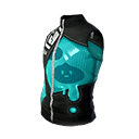 Slimy Sleeveless Zip Up