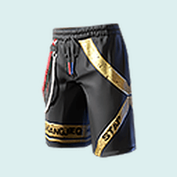 Black and Gold Shorts
