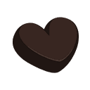 Valentine's Love Chocolate - Black