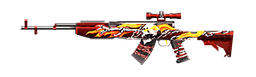 SKS - Flaming Skull