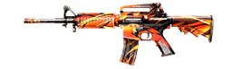 M4A1 - Flaming Wolf